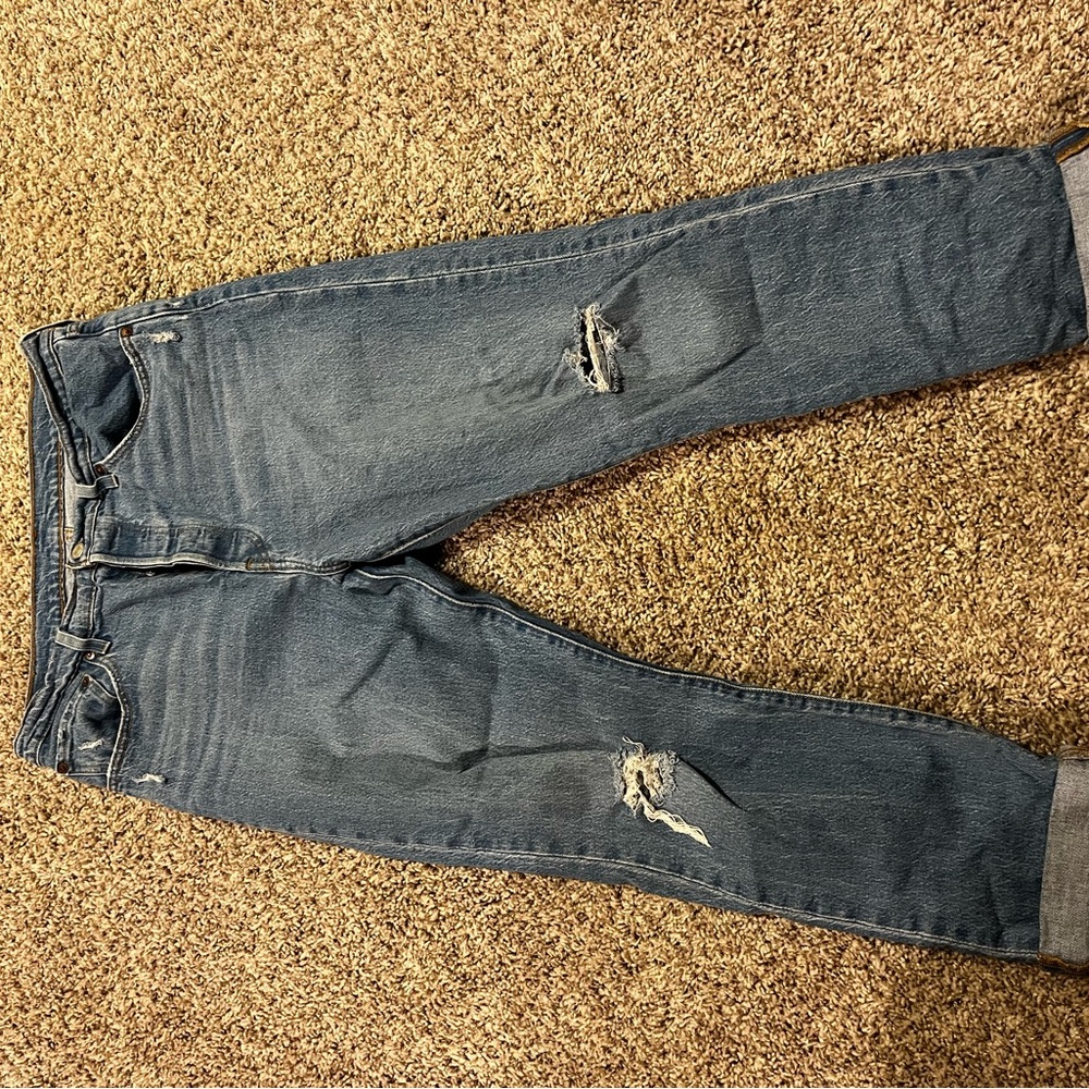 Levi’s 501 Distressed Blue Jeans